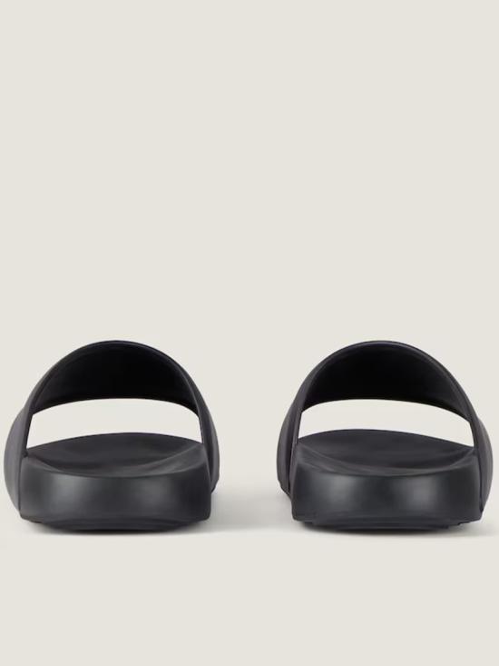  지방시 러버 라벨 슬라이드 뮬 BH302MH1XL Black - GIVENCHY