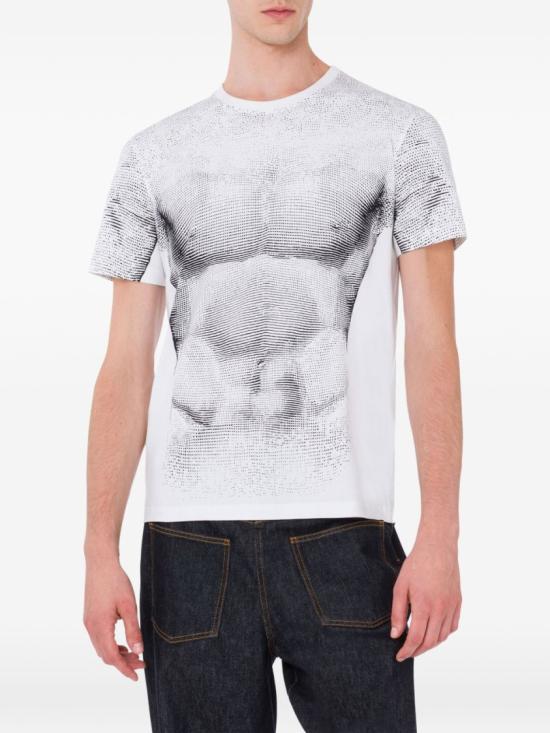 26SS 모스키노 반팔 티셔츠 A0724 0245 1888 White - MOSCHINO