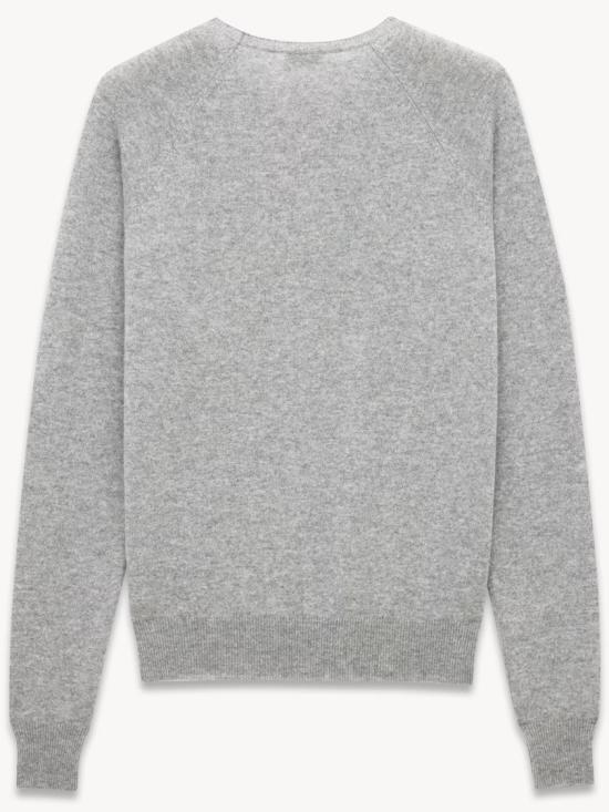  생로랑 카산드라 캐시미어 스웨터 796556 YALL2 Grey - SAINT LAURENT