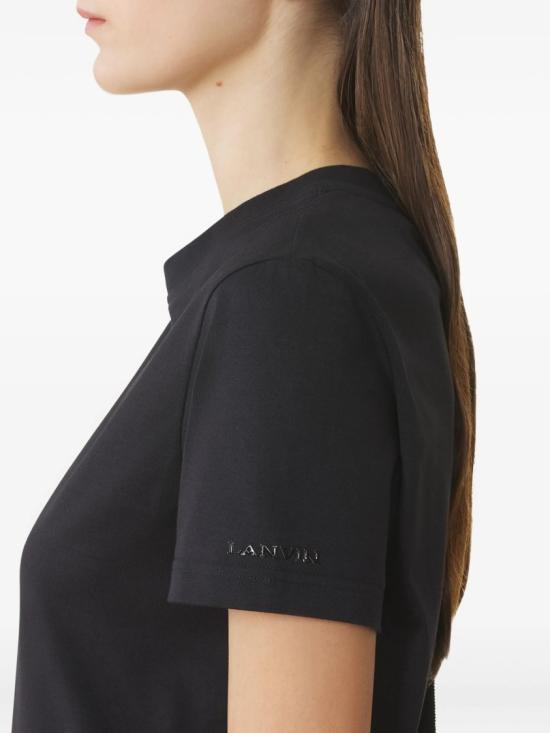  랑방 반팔 티셔츠 RW TS0024 J040 H25 Black - LANVIN
