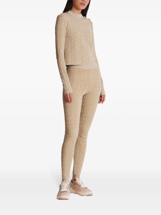  발망 레깅스 DF2PD005 KH69 Neutrals - BALMAIN