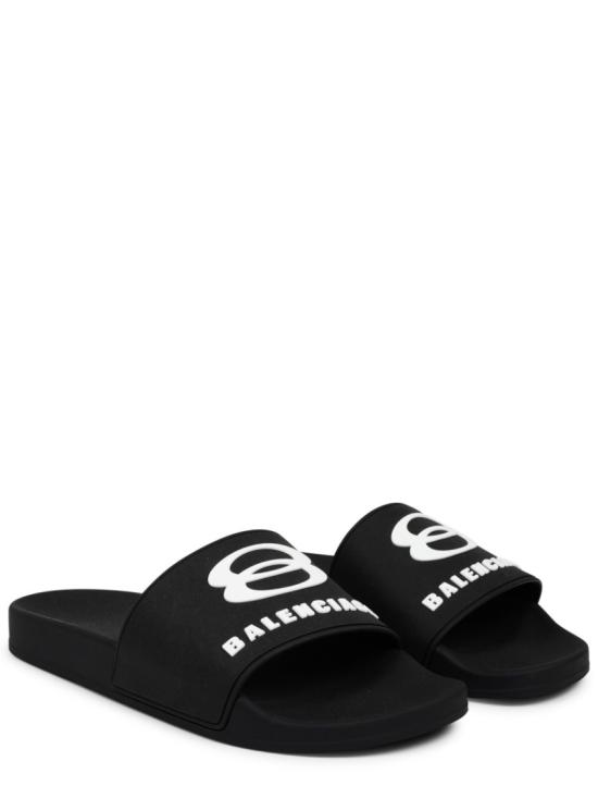  발렌시아가 풀 슬라이드 샌들 689031 W1SA61090 Black - BALENCIAGA