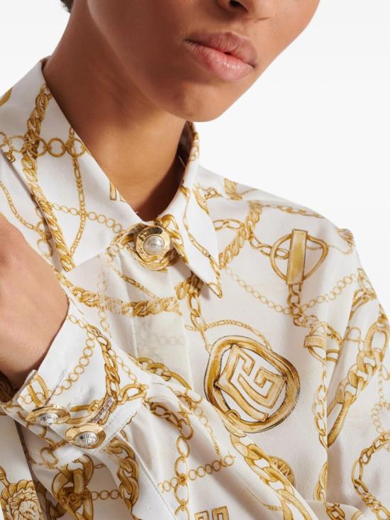 25FW 발망 블라우스 FF1HS435 SF00 Neutrals - BALMAIN