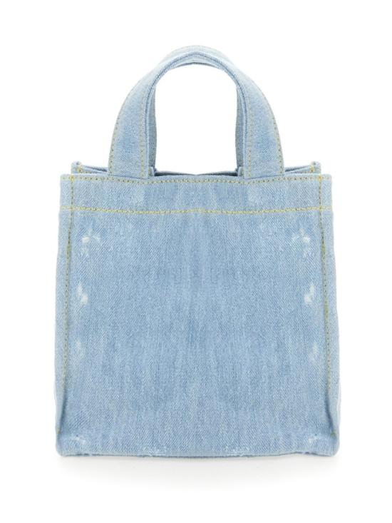  아크네 스튜디오 데님 로고 미니 토트백 C10169 228 Blue - ACNE STUDIOS