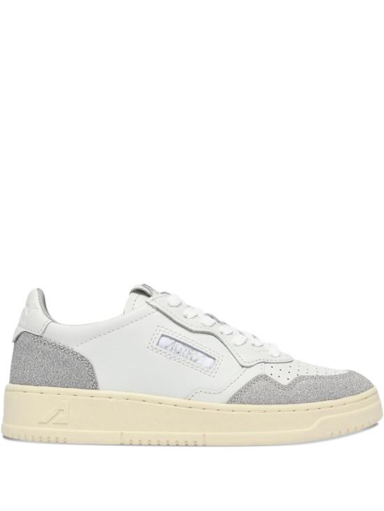 26SS 오트리 메달리스트 로우 레더 스니커즈 AULW PK01 White
