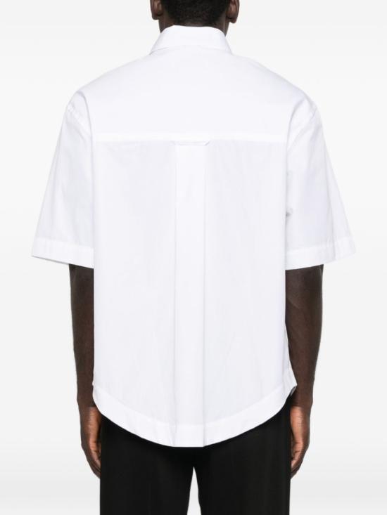 26SS 아미 포플린 반팔 셔츠 USH809 C0063 100 White - AMI