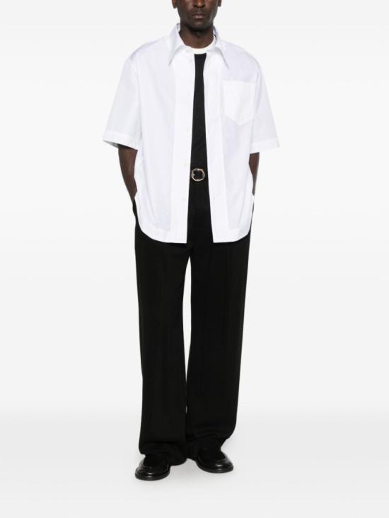26SS 아미 포플린 반팔 셔츠 USH809 C0063 100 White - AMI