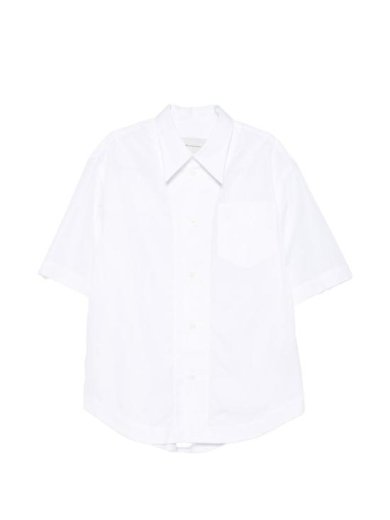 26SS 아미 포플린 반팔 셔츠 USH809 C0063 100 White