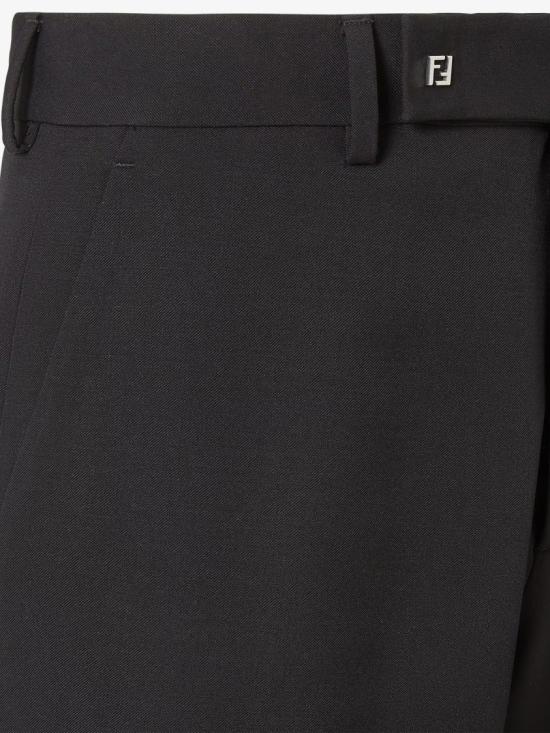  펜디 울 팬츠 FB1089 AU60 Black - FENDI
