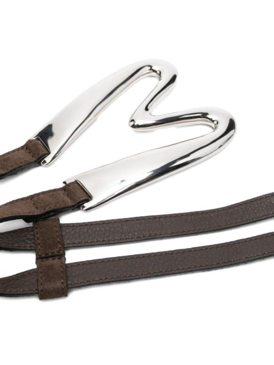26SS 모스키노 레귤러 벨트 MC6022PP0O OF9 31A Brown - MOSCHINO