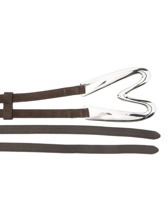 26SS 모스키노 레귤러 벨트 MC6022PP0O OF9 31A Brown - MOSCHINO