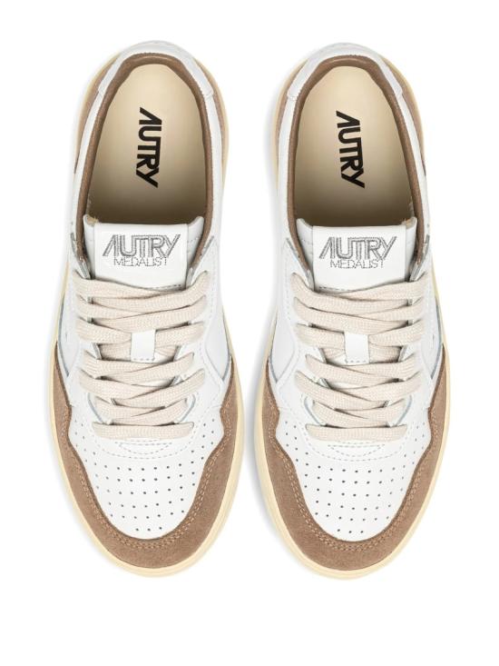 26SS 오트리 메달리스트 로우 레더 스니커즈 AULW FT02 Neutrals - AUTRY