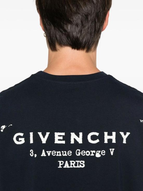  지방시 반팔 티셔츠 BM71NK3YRJ Black - GIVENCHY