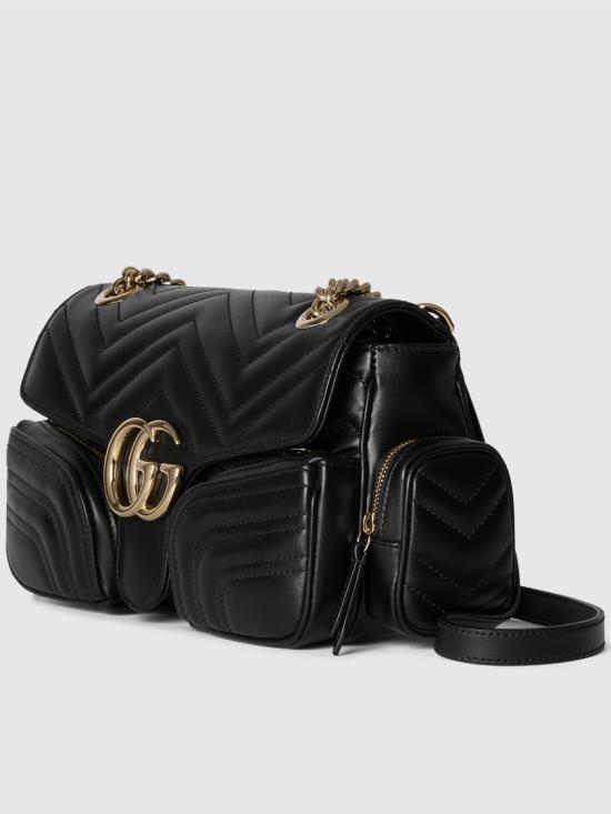  구찌 GG 마몽 스몰 멀티 포켓백 795228 AADPJ Black - GUCCI