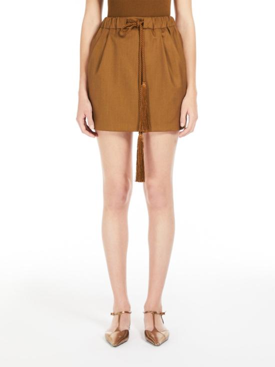 25SS 막스마라 숏 스커트 2511101031600 Brown - MAX MARA