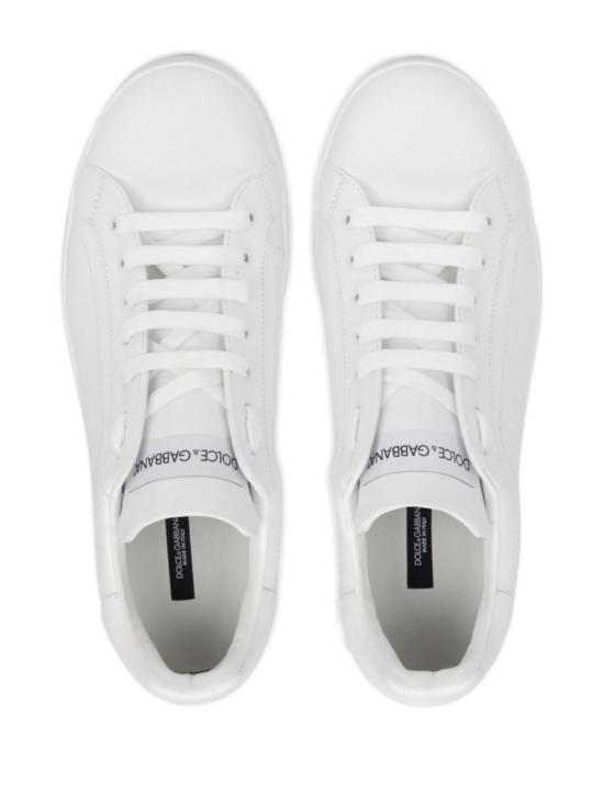  돌체앤가바나 카프스킨 포르토피노 스니커즈 CS1772 A1065 White - DOLCE & GABBANA