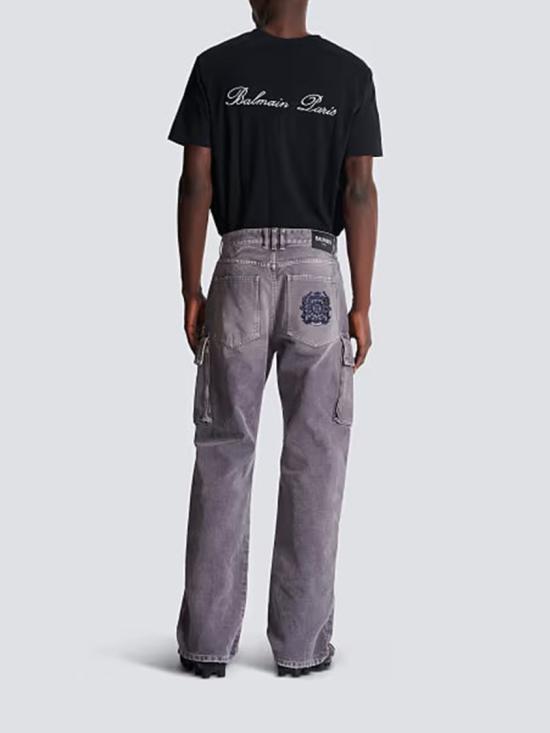 25FW 발망 데님 팬츠 FH1ML136 DF77 Grey - BALMAIN