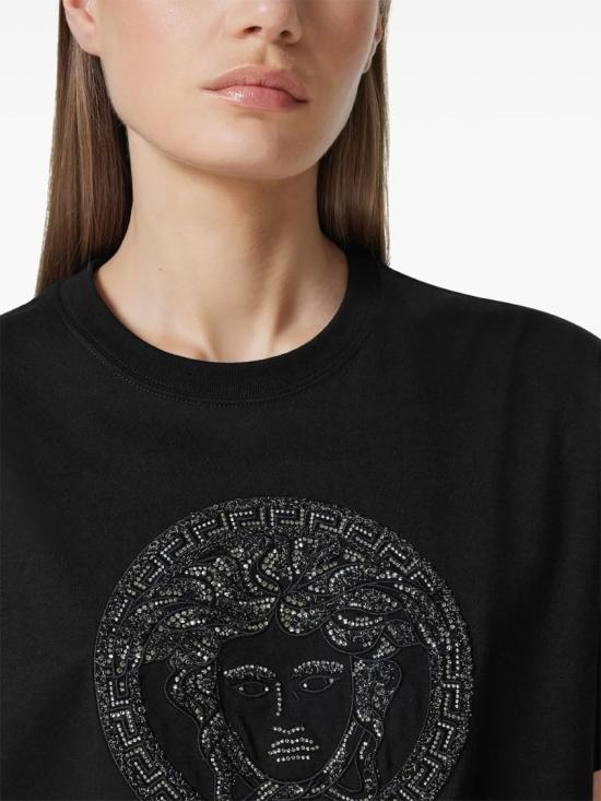  베르사체 반팔 티셔츠 1018752 1A13594 Black - VERSACE
