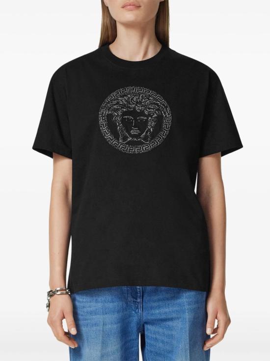  베르사체 반팔 티셔츠 1018752 1A13594 Black - VERSACE