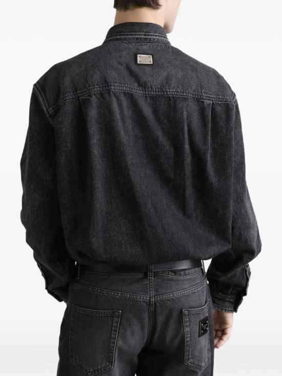 25FW 돌체앤가바나 데님 셔츠 G5IT7D G8ND9 Black - DOLCE & GABBANA
