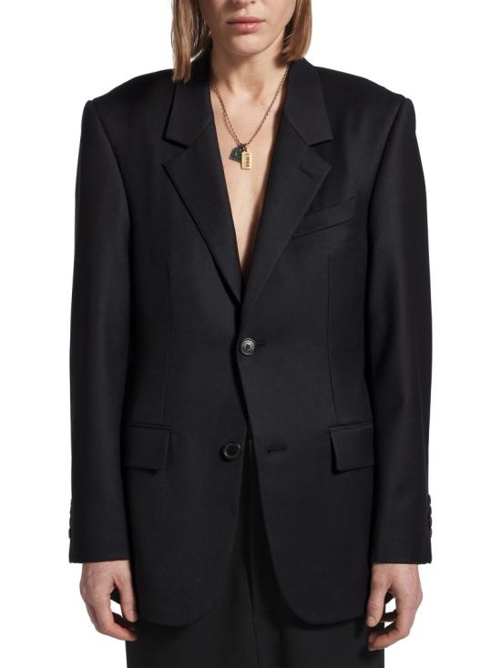  발렌시아가 스탠다드 테일러드 자켓 850772 TPT07 Black - BALENCIAGA