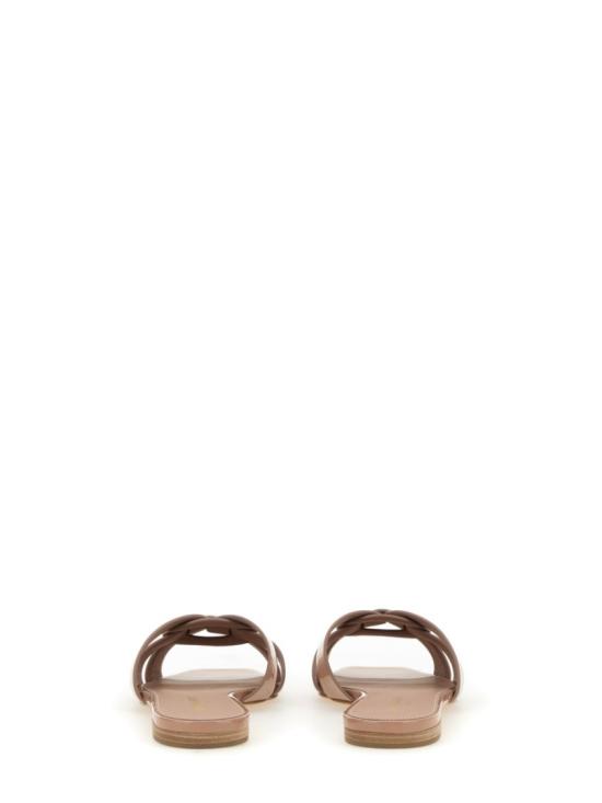  생로랑 페이턴트 레더 트리뷰트 플랫 뮬 571952 B8I009935 Neutrals - SAINT LAURENT