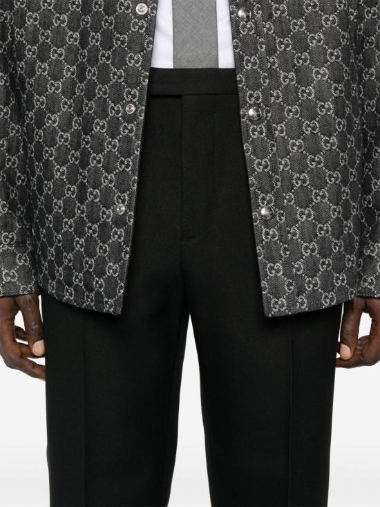 25SS 구찌 테일러드 트라우저 814299 Z7AMR Black - GUCCI