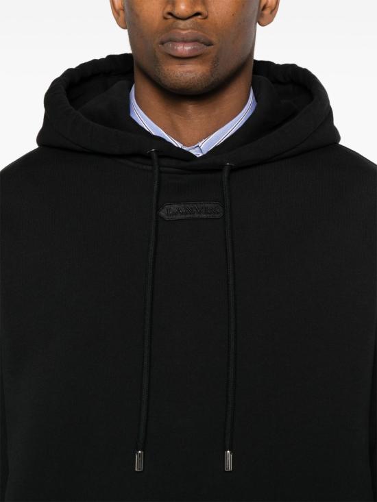  랑방 후드 티셔츠 RM HO0009 J142 A24 Black - LANVIN