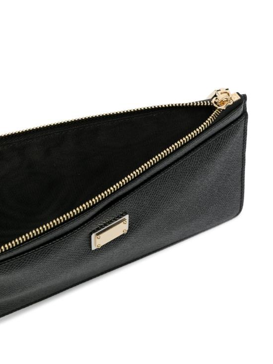  돌체앤가바나 Large Dauphine calfskin 카드 홀더 BI1265 A1001 Black - DOLCE & GABBANA