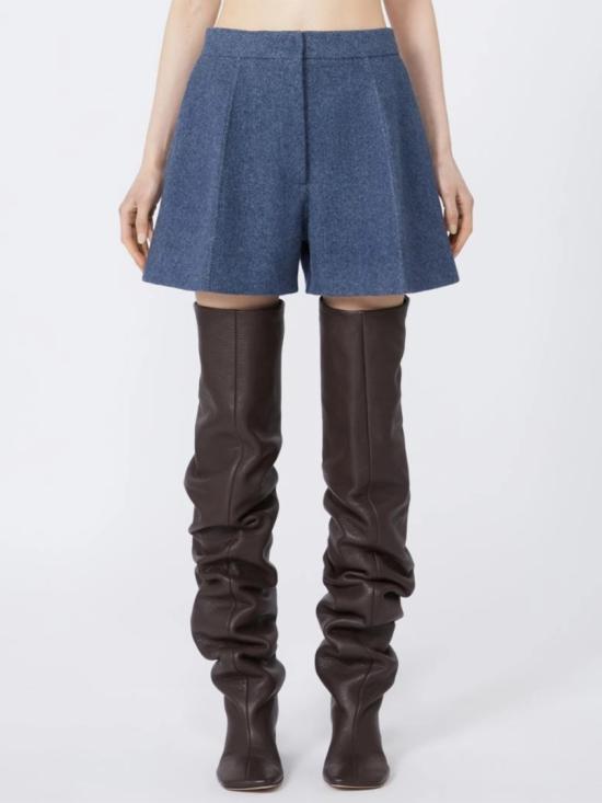 25FW 스포트막스 데님 숏팬츠 2522146023600 Blue - SPORTMAX
