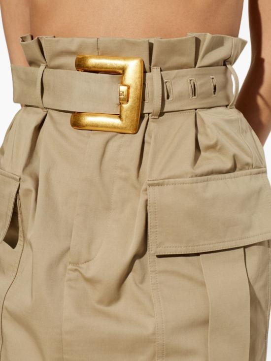 26SS 발망 미디 스커트 GF0LCB15CG65 0TF Neutrals - BALMAIN
