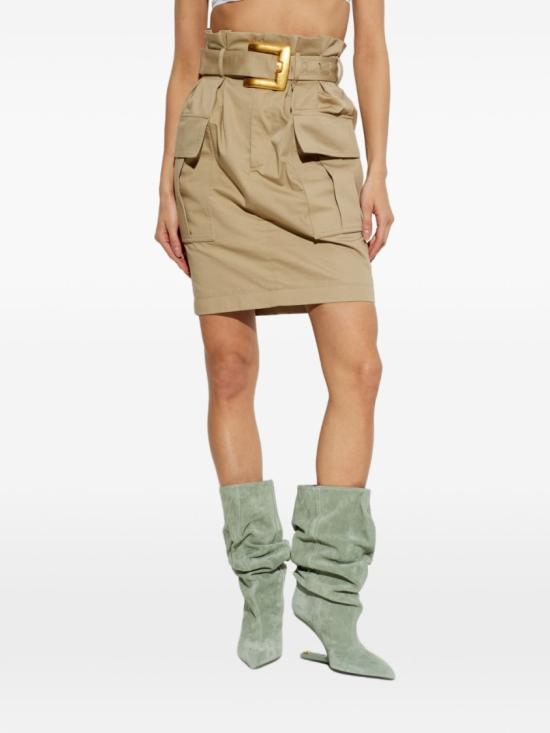 26SS 발망 미디 스커트 GF0LCB15CG65 0TF Neutrals - BALMAIN