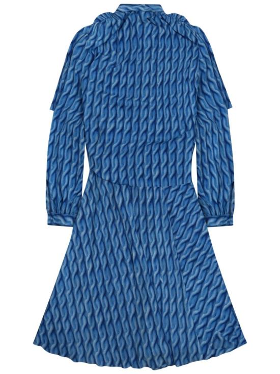  발렌시아가 미디 원피스 814150 TRLB44011 Blue - BALENCIAGA