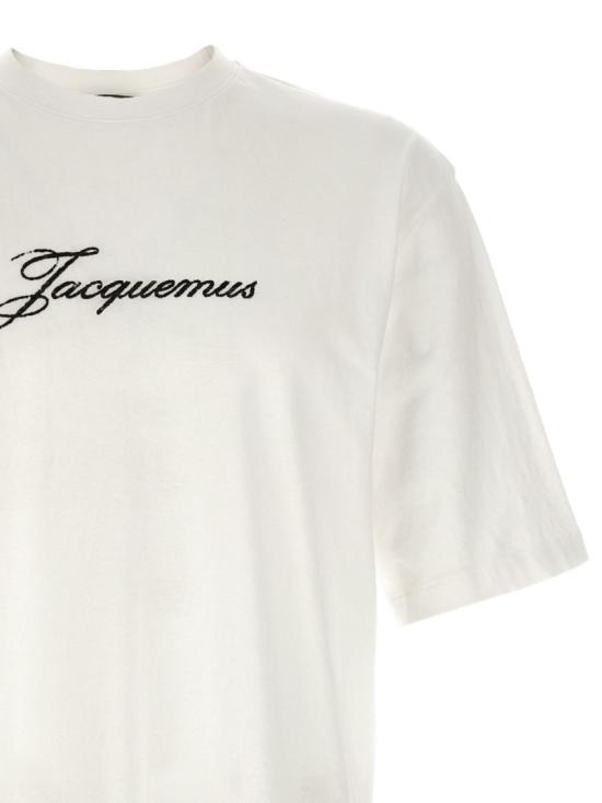 26SS 자크뮈스 반팔 티셔츠 TSM00639 AJ00289 100 White - JACQUEMUS
