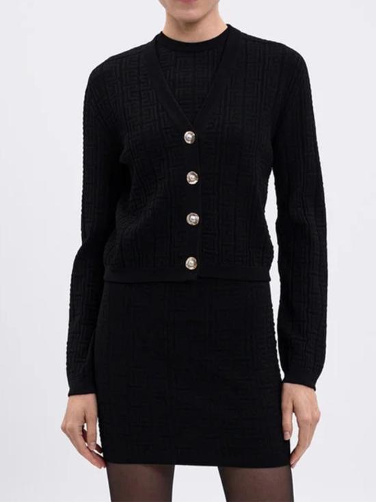 25FW 발망 가디건 FF1KL162 KI63 Black - BALMAIN