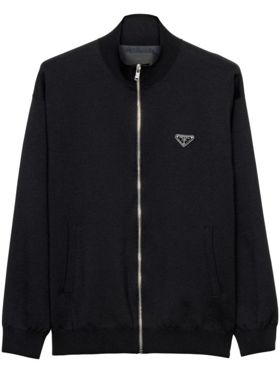 프라다 집업 니트 UMG332 1411 Black