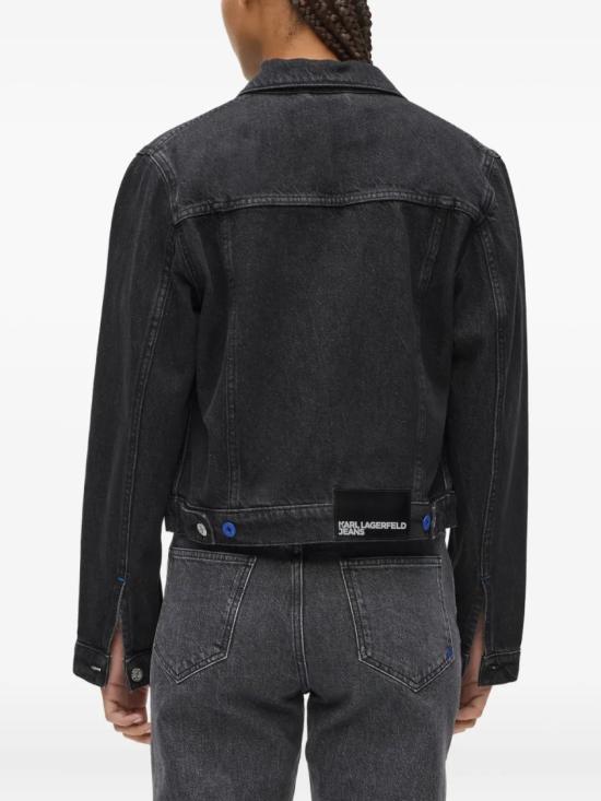 25FW 칼라거펠트 데님 자켓 A4W140121GD Black - KARL LAGERFELD