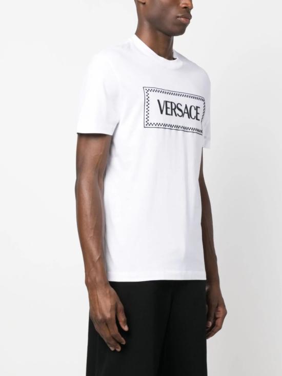 25FW 베르사체 반팔 티셔츠 1011694 1A08584 White - VERSACE