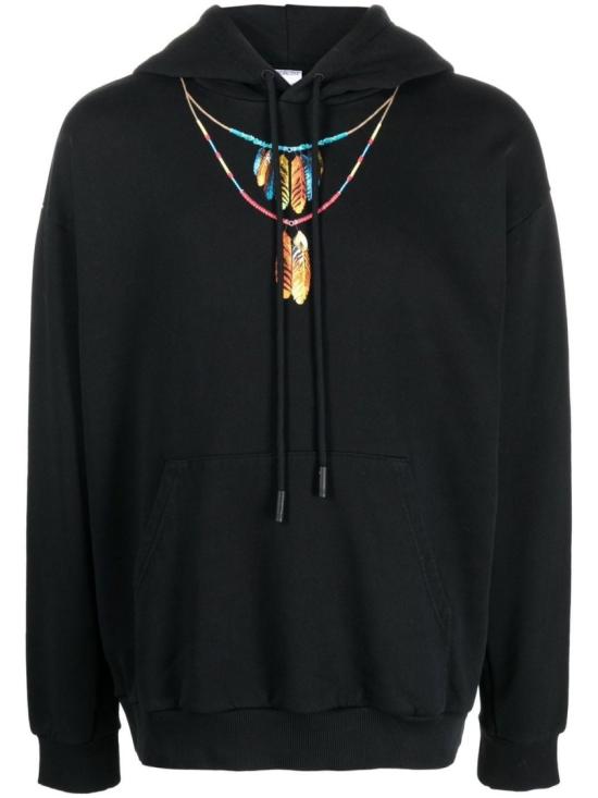  마르셀로 불론 후드 티셔츠 CMBB040C99FLE002 Black