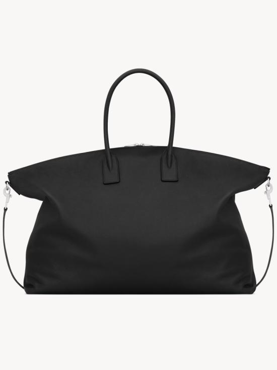 25FW 생로랑 자이언트 볼링 토트 그레인드 레더 821370 AAERL Black - SAINT LAURENT