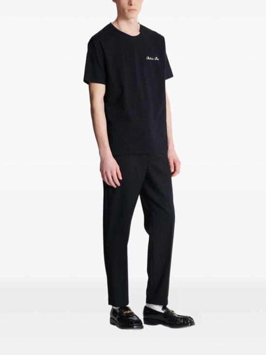 발망 반팔 티셔츠 FH1EG000 BC68 Black - BALMAIN