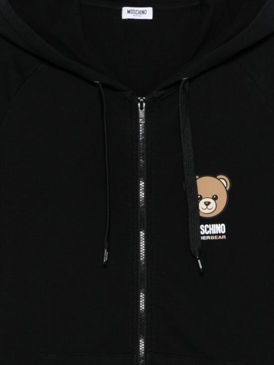 26SS 모스키노 후드 티셔츠 A1702 4409 0555 Black - MOSCHINO