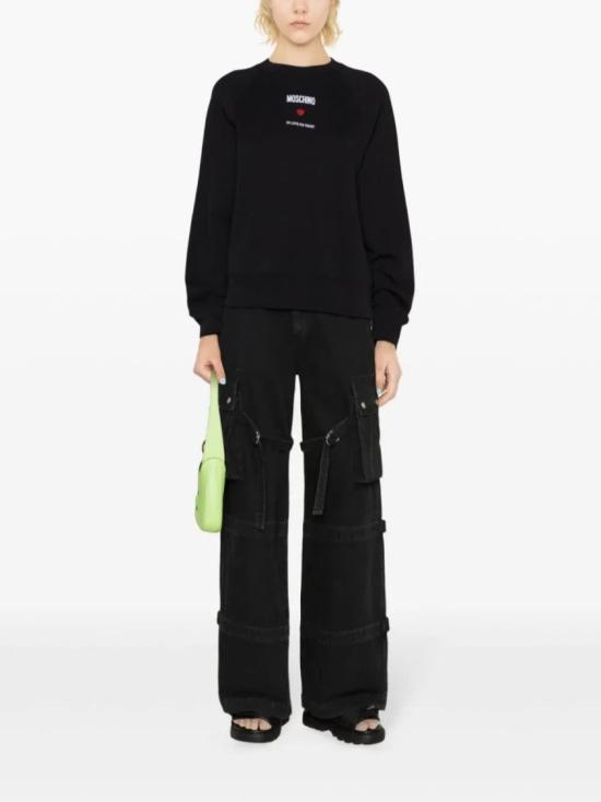  모스키노 긴팔 티셔츠 J17100528 Black - MOSCHINO