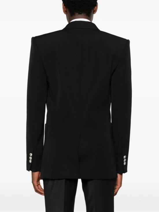  발망 그레인드 푸드르 블레이저 자켓 그레인드 푸드르 블레이저 자켓 FH1SG160 WC09 Black - BALMAIN