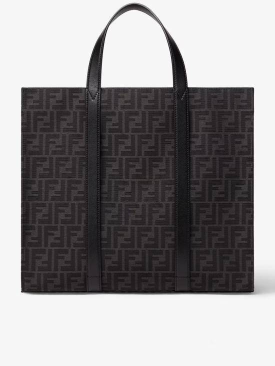  펜디 FF 자카드 패브릭 쇼퍼백 7VA390 AG0M Black - FENDI