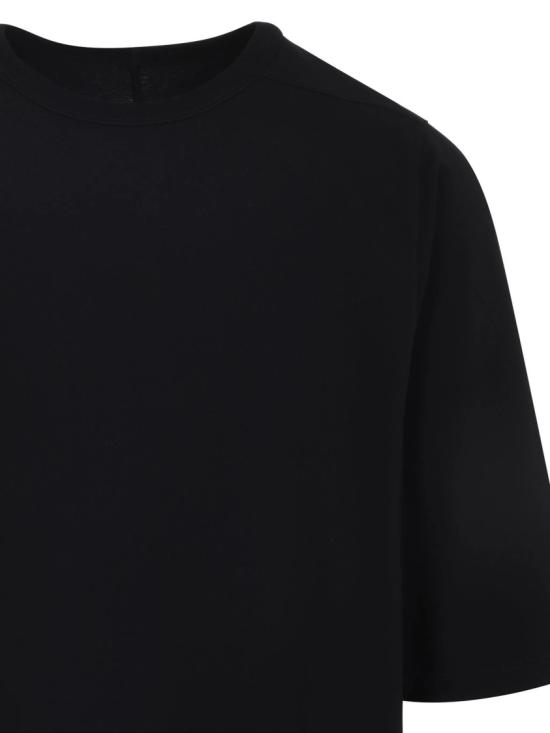 25FW 릭 오웬스 반팔 티셔츠 RU02E1274 JA Black - RICK OWENS