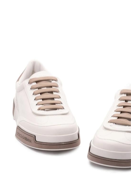  돌체앤가바나 카프스킨 포르토피노 요트 스니커즈 A20190 A6678 White - DOLCE & GABBANA