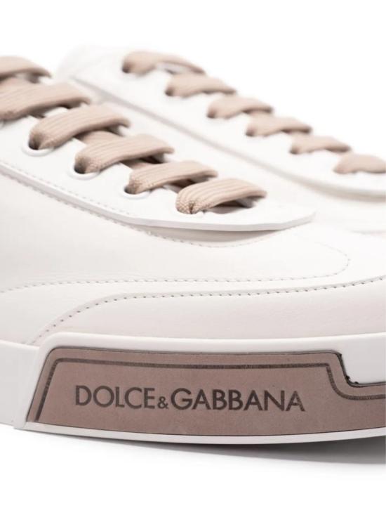  돌체앤가바나 카프스킨 포르토피노 요트 스니커즈 A20190 A6678 White - DOLCE & GABBANA