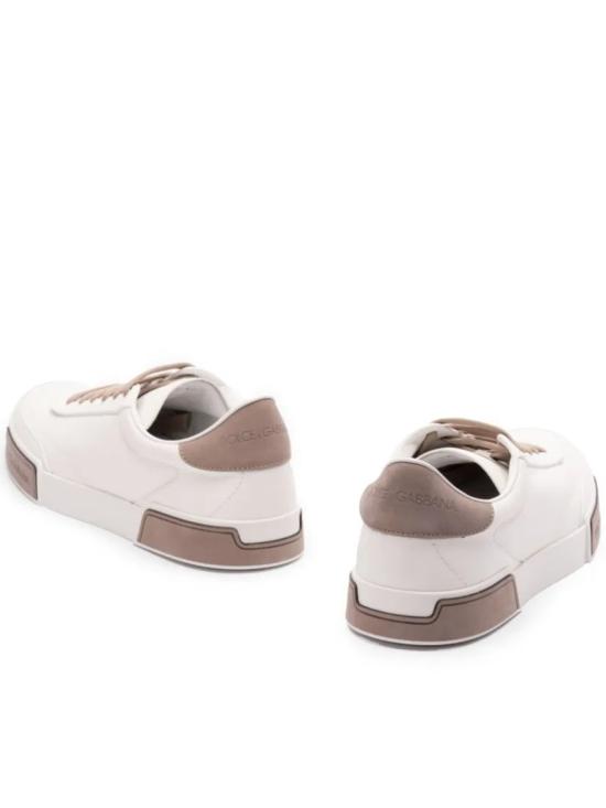  돌체앤가바나 카프스킨 포르토피노 요트 스니커즈 A20190 A6678 White - DOLCE & GABBANA