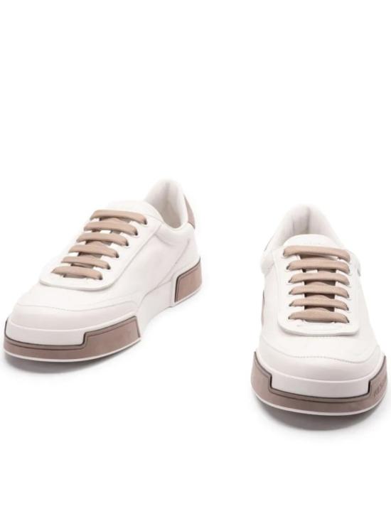  돌체앤가바나 카프스킨 포르토피노 요트 스니커즈 A20190 A6678 White - DOLCE & GABBANA
